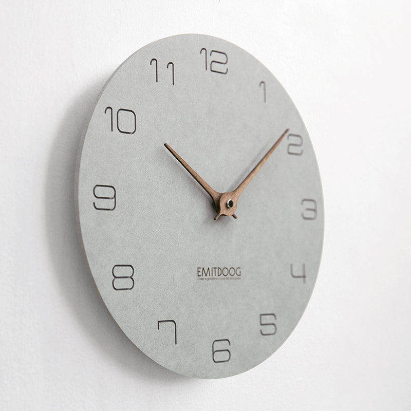EMITDOOG Gray 12&quot; Wall Clock