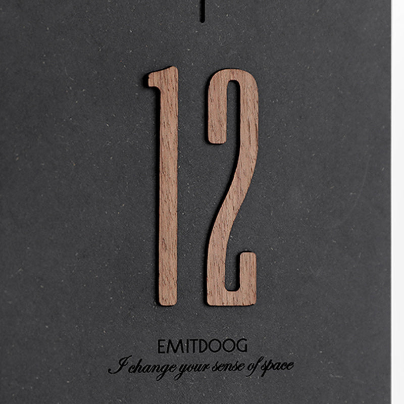 EMITDOOG Minimal Line Pendulum Wall Clock