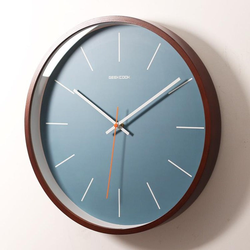 Geekcook Teal Minimalist Wall Clock