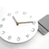 EMITDOOG Fresh Minimalist White 12 Inch Stand Clock