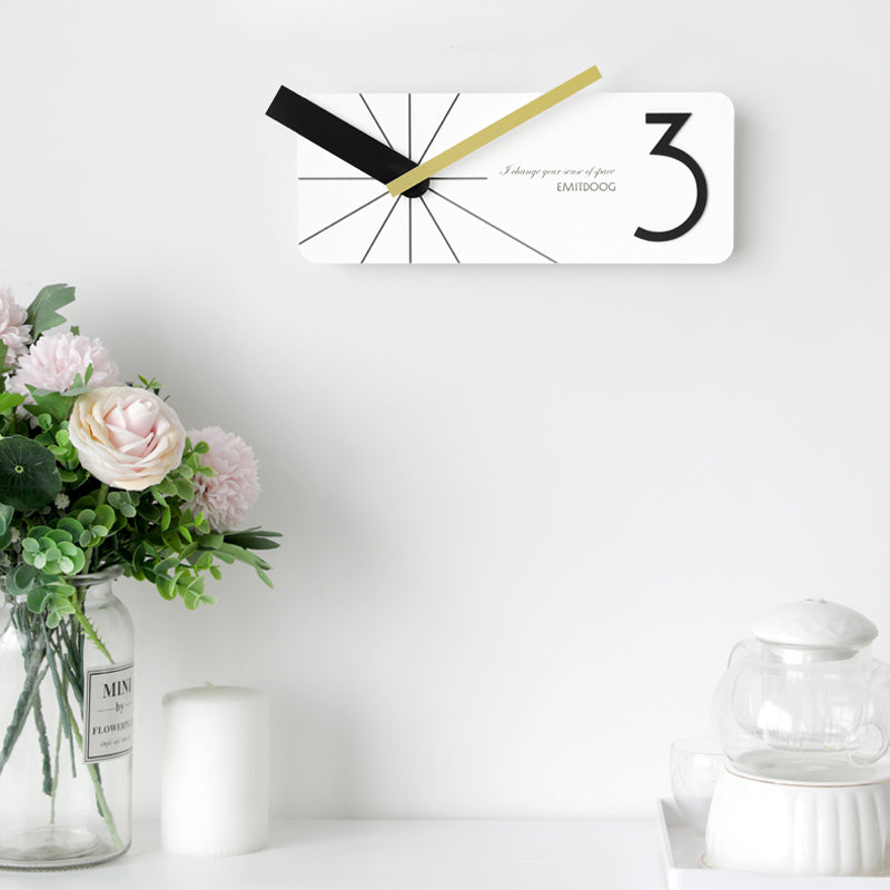 EMITDOOG Long Polygon Wall Clock