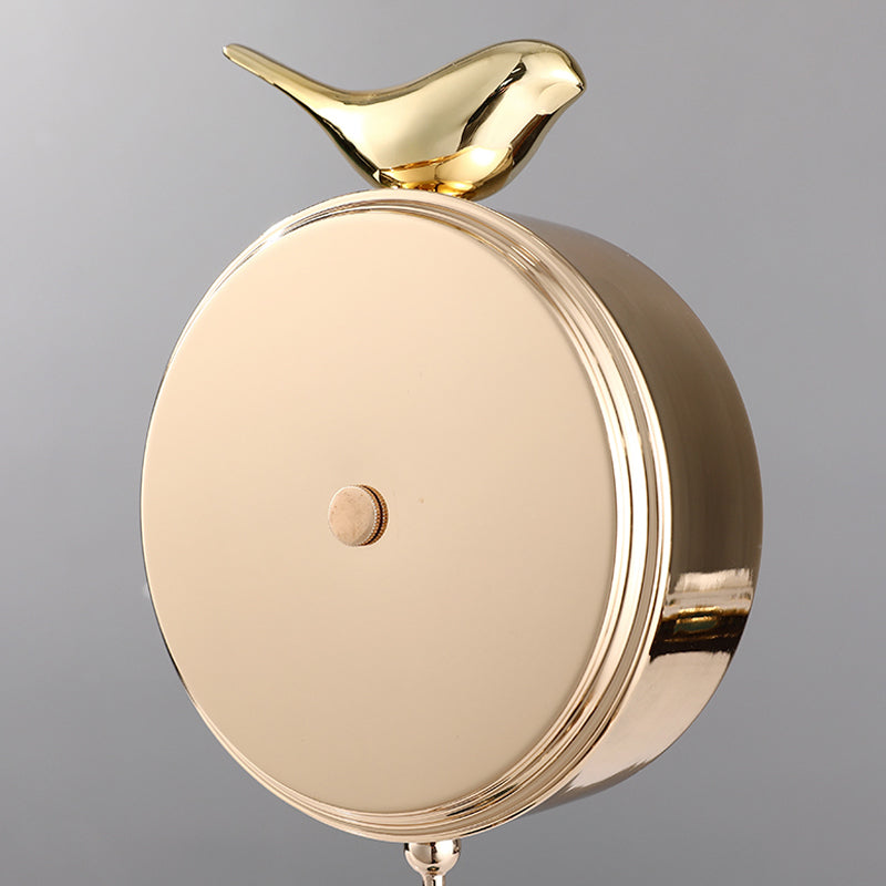 Tannis Armens Leather Marble Bird Paradise Clock