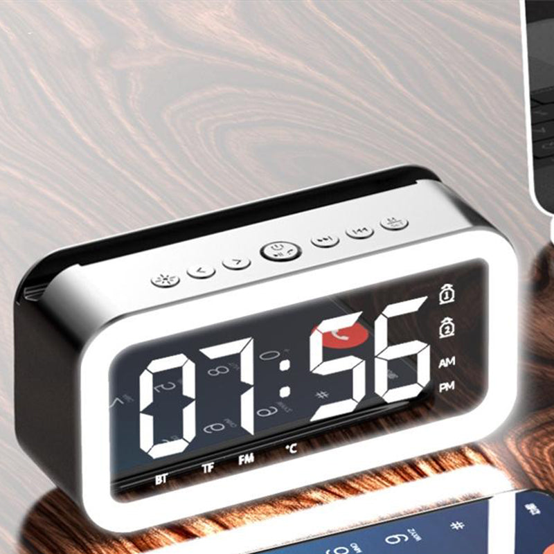 Mirror Smart Clock with Phone Attachment