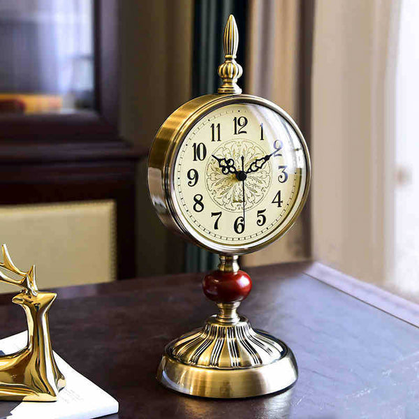 Runa Armen Fimm Copper Red bead Metalic Clock | European-style home ...