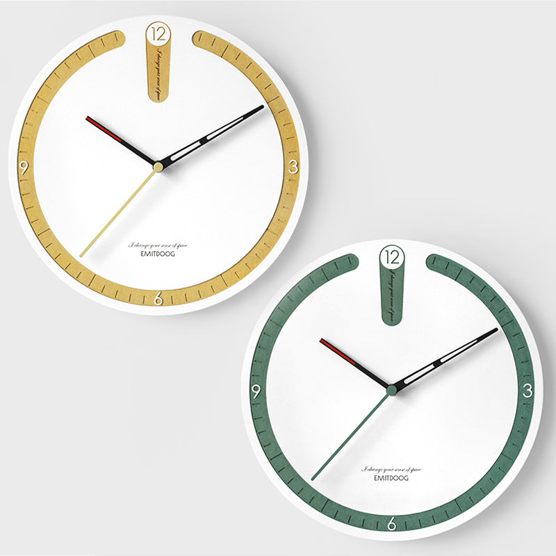 EMITDOOG Round Point Wall Clock