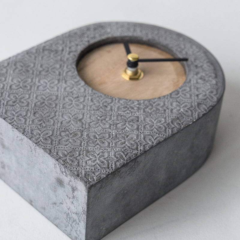 Kefa Copenhagen Cement Wooden Clock