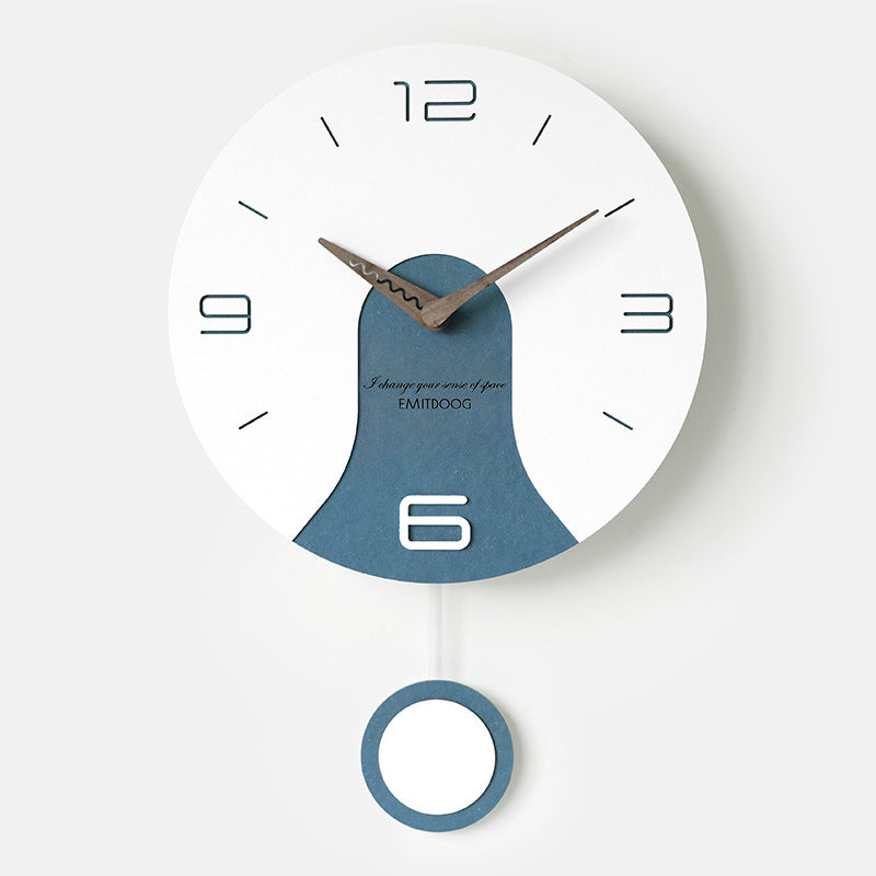 EMITDOOG Round Pendulum Wall Clock