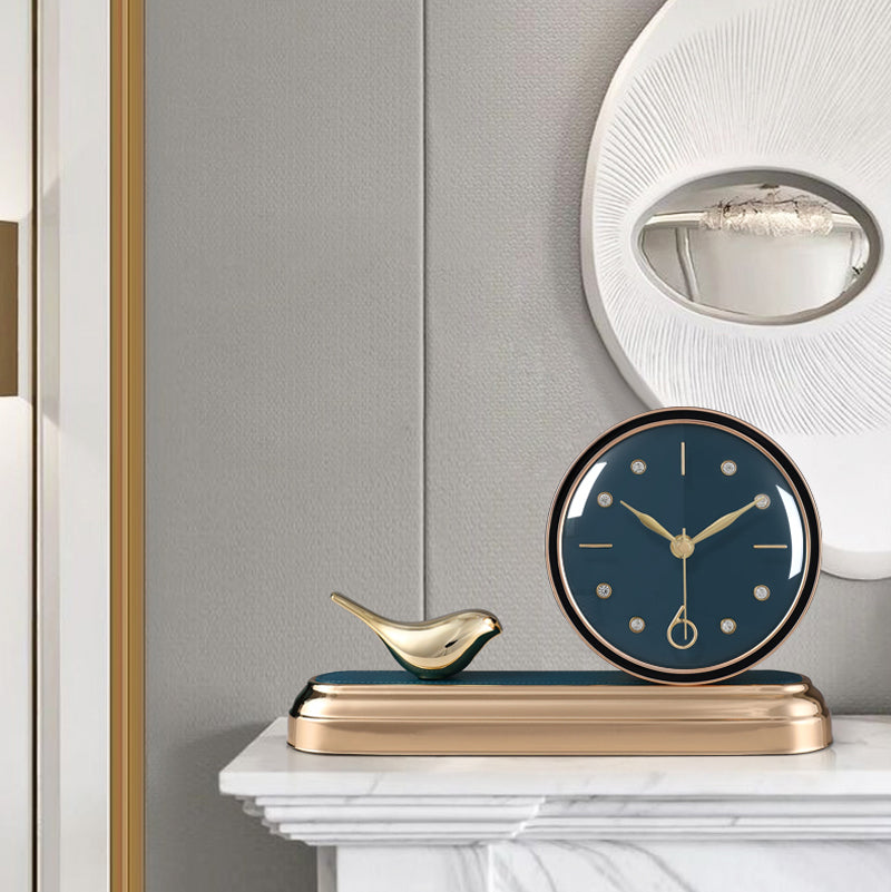 Tannis Armens Leather Bird Paradise Clock