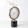 Tannis Armens Leather Gold Blossom Clock