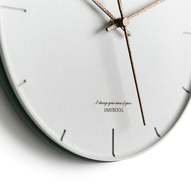 EMITDOOG Gray Edge Wall Clock