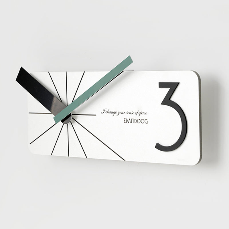 EMITDOOG Long Polygon Wall Clock