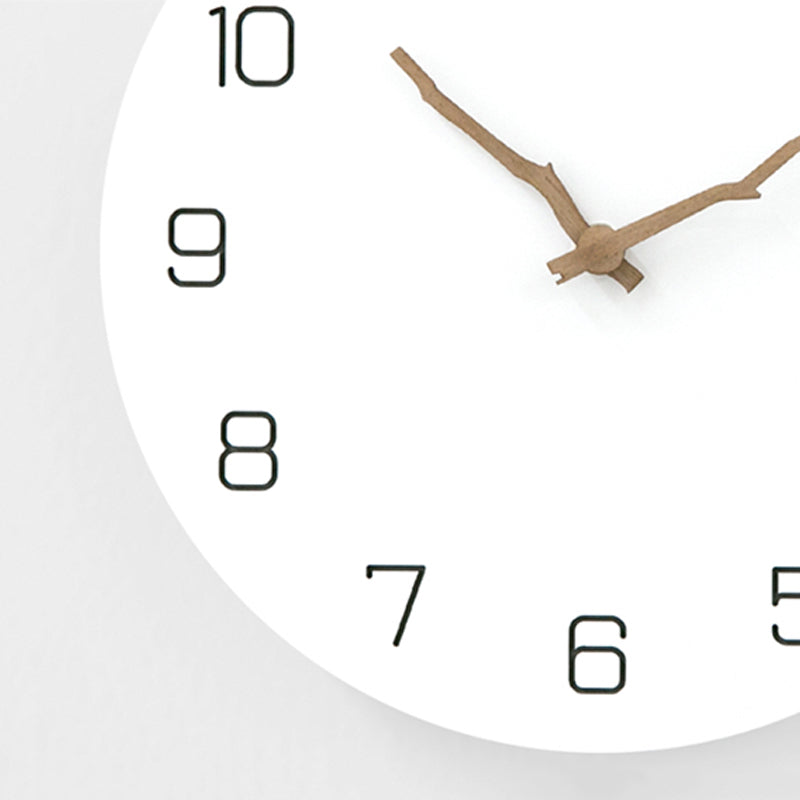 EMITDOOG Fresh Minimalist White 12 Inch Stand Clock