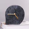 Ylva Black Nordic Marble Clock