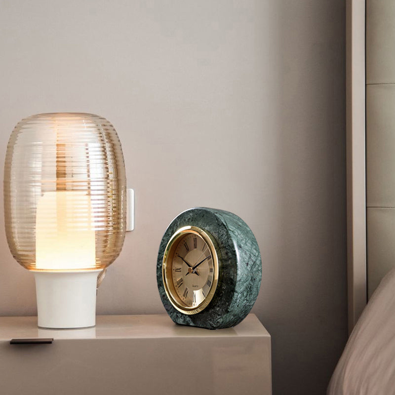 Ylva Nordic Marble Standing Clock Roman Numeral