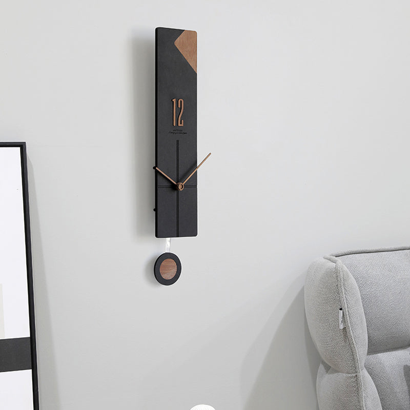 EMITDOOG Minimal Line Pendulum Wall Clock