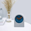 Nome SteelBlue Walnut Clock