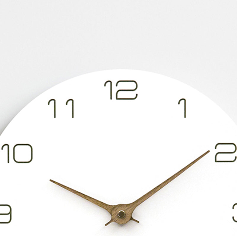EMITDOOG Simple White Home Wall Clock