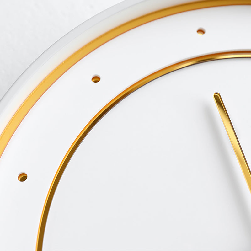 EMITDOOG Minimalist Gold Ring Wall Clock