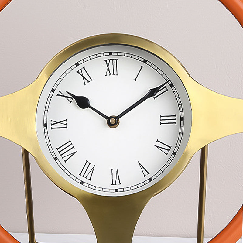 Moderna Leather Steering Wheel Clock