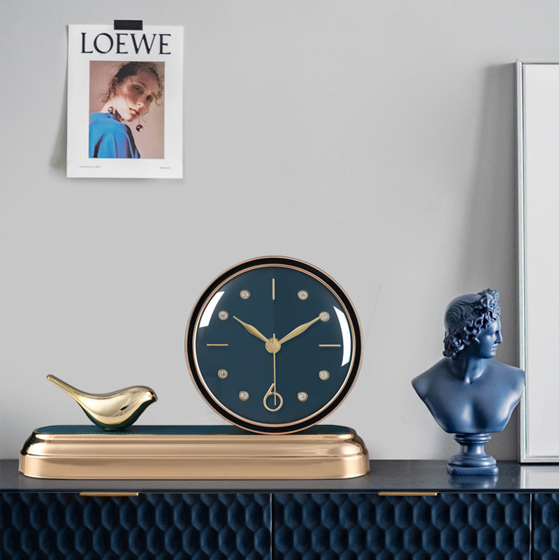 Tannis Armens Leather Bird Paradise Clock