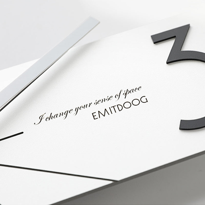 EMITDOOG Long Polygon Wall Clock