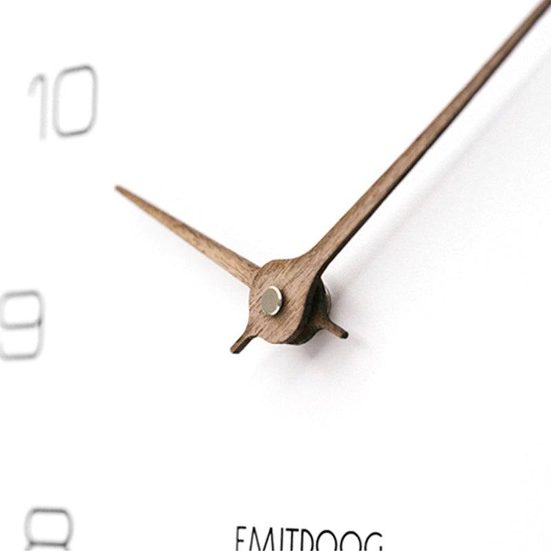 EMITDOOG Simple White Home Wall Clock