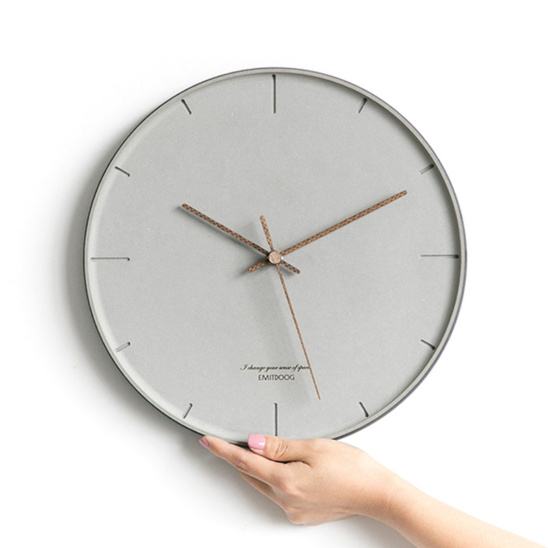EMITDOOG Gray Edge Wall Clock