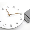 EMITDOOG Fresh Minimalist White 12 Inch Stand Clock