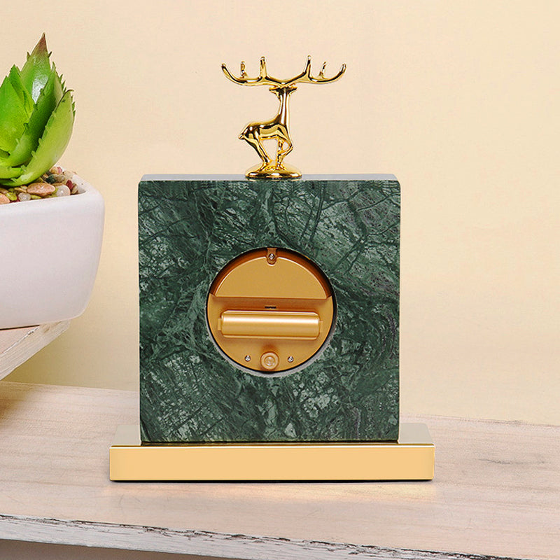 Frida Thyra Marble Elk Clock