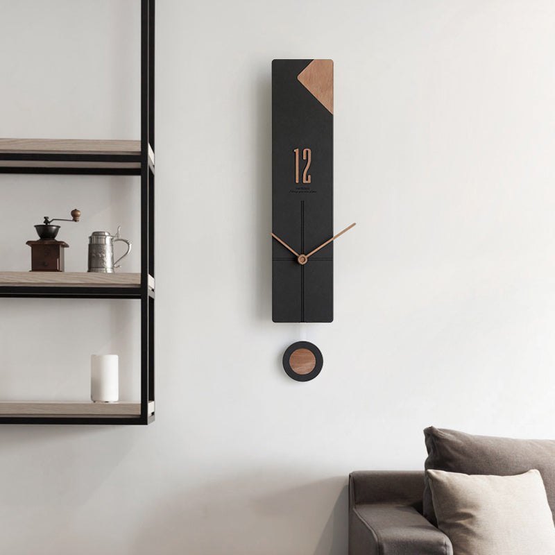 EMITDOOG Minimal Line Pendulum Wall Clock