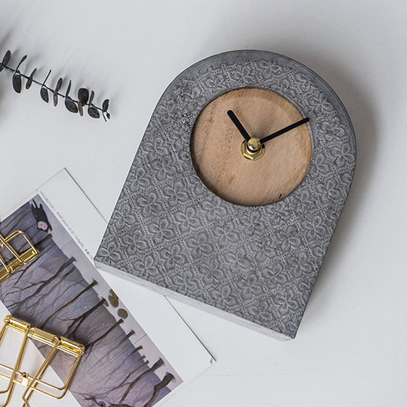 Kefa Copenhagen Cement Wooden Clock