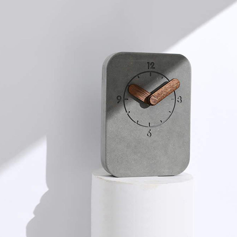 Nome Square Walnut Clock