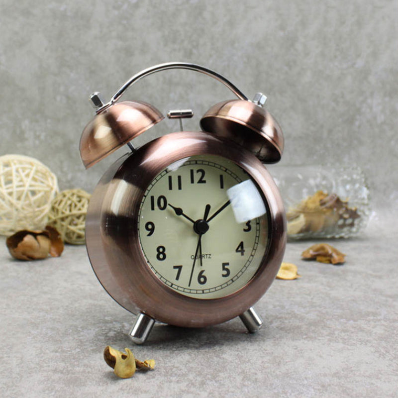 Digo Pink Gold Bell Clock