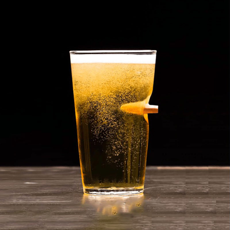 .50 Caliber Bullet Pint Glass
