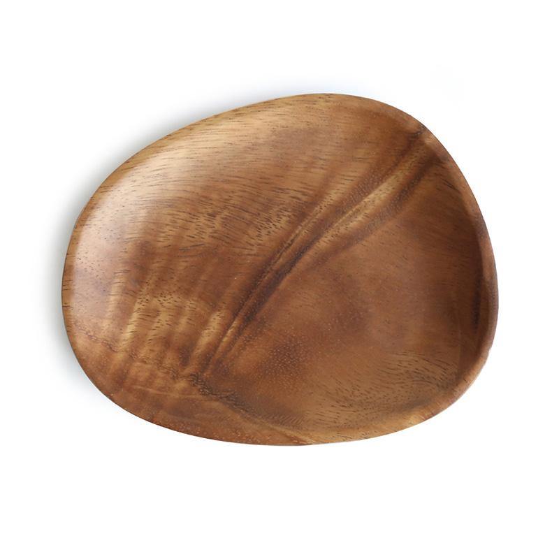 Rustic Acacia Irregular 6.25&quot; Platter - TOV Collection