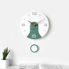 EMITDOOG Round Pendulum Wall Clock
