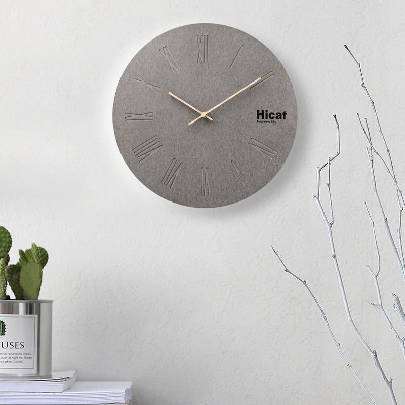 Hicat Decorative Life Gray Cement Wall Clock