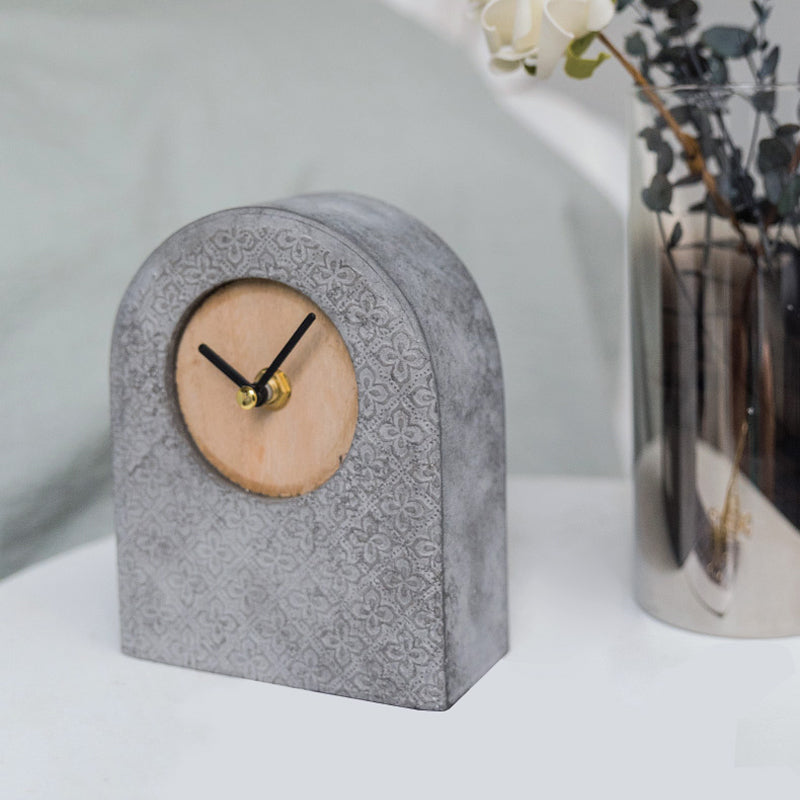 Kefa Copenhagen Cement Wooden Clock