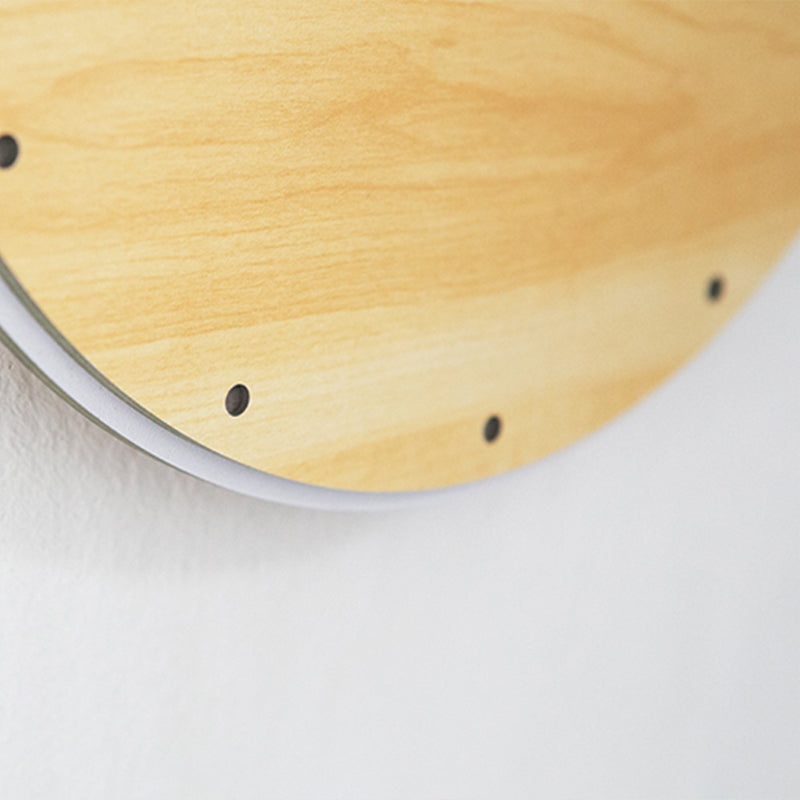 EMITDOOG Japanese Wooden Wall Clock