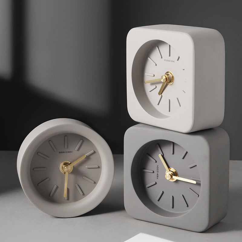 Geekcook Nordic Cement Clock | Nordic industrial style concrete clock ...