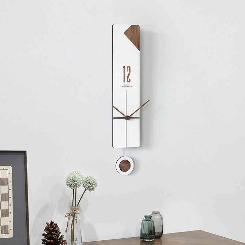 EMITDOOG Minimal Line Pendulum Wall Clock