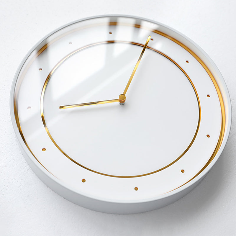 EMITDOOG Minimalist Gold Ring Wall Clock