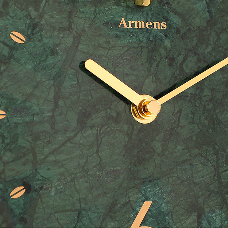 Marmor Armens Marble Bronze Circle Stand Clock