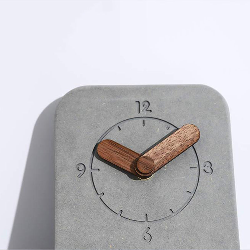 Nome Square Walnut Clock