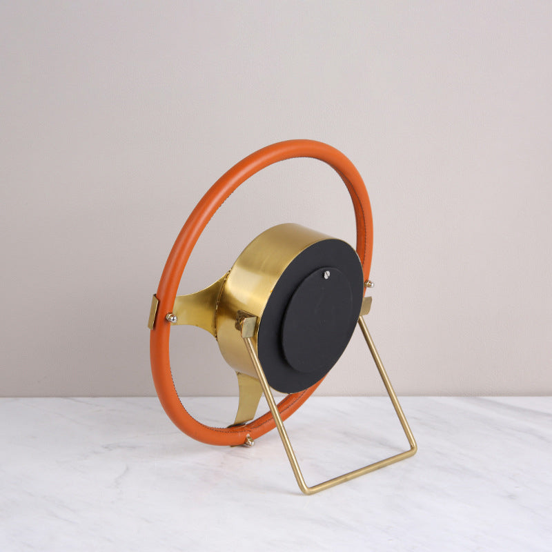 Moderna Leather Steering Wheel Clock