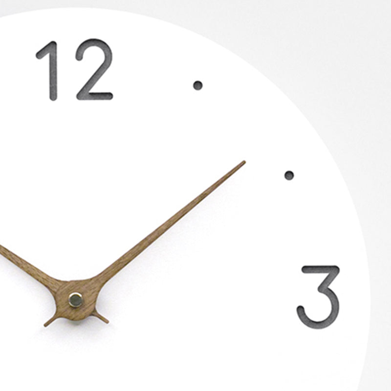 EMITDOOG Simple White Home Wall Clock