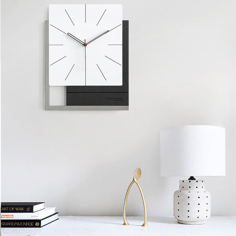 EMITDOOG Minimalist Square Simple Wall Clock