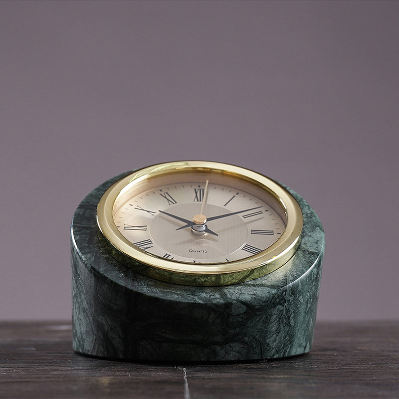 Ylva Nordic Marble Table Clock Roman Numeral