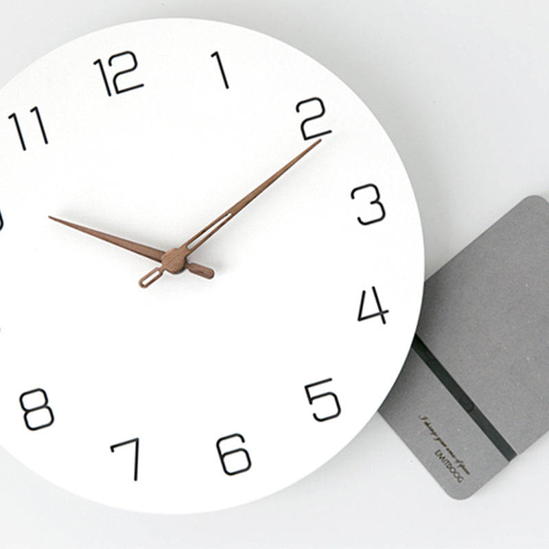 EMITDOOG Fresh Minimalist White 12 Inch Stand Clock