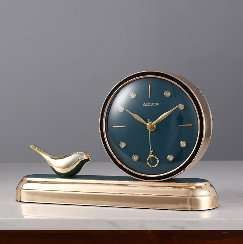 Tannis Armens Leather Bird Paradise Clock